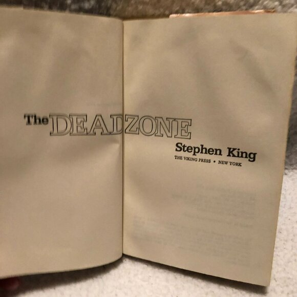 STEPHEN KING THE DEAD ZONE 1979 BOOK CLUB HARDCOVER VIKING PRESS DUST JACKET - Picture 5 of 7